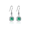 S925 sterling silver inlaid zircon earrings fashionable high-end retro diamond earrings