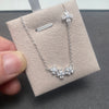 S925 sterling silver flower necklace