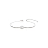 Pulseira de moissanite de 50 pontos em prata esterlina S925, luxo leve e temperamento requintado, cheia de diamantes, joias quadradas de alta qualidade