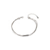 Pulseira de corrente de osso de cobra multicamadas de prata esterlina s925, temperamento simples, nicho ins estilo frio joias de mão